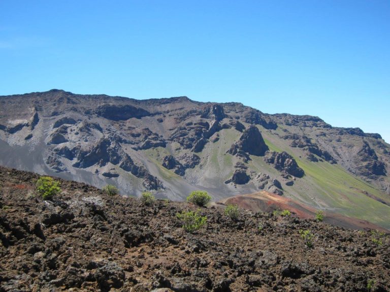 multicolored hues of Haleakala's landscape