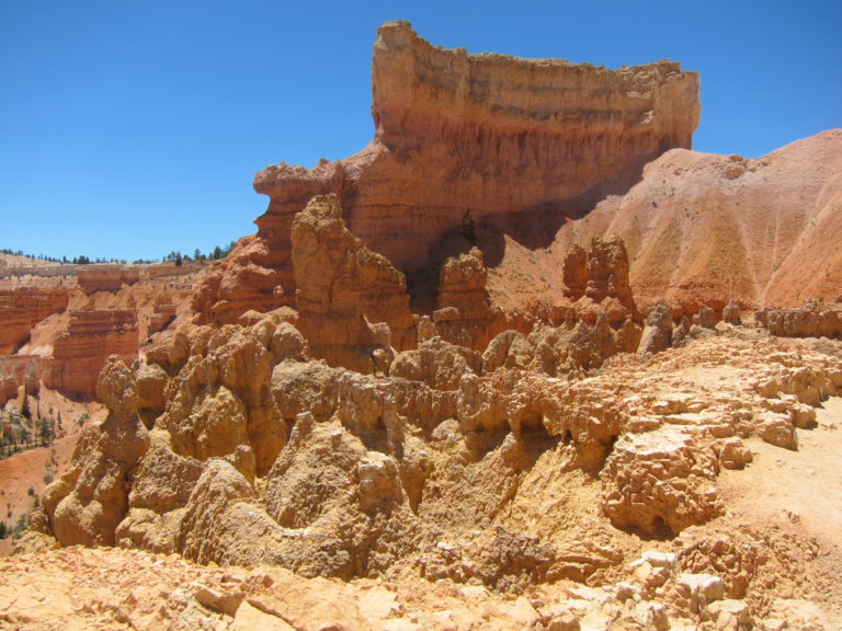 red cliffside in Bryce Canyon